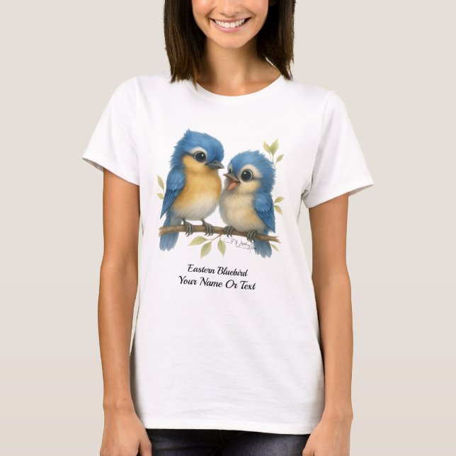 Camiseta Whimsical Eastern Bluebird (Anverso)