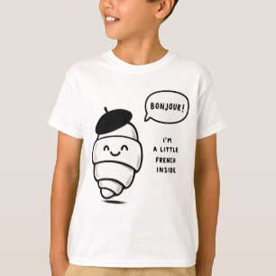 Camiseta Whimsical Francés Croissant