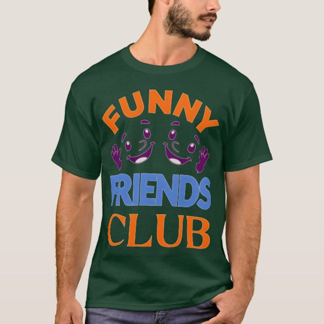 Camiseta Whimsical Friends Club Emblem vintage (Anverso)