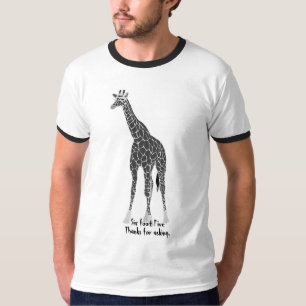Camiseta Whimsical Giraffe Tall Guy
