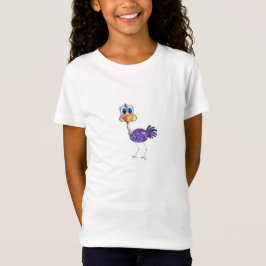 Camiseta Whimsical Happy Purple Ostrich