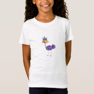 Camiseta Whimsical Happy Purple Ostrich