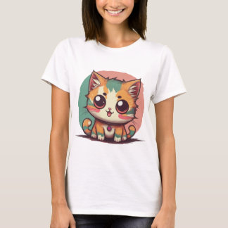 Camiseta Whimsical Kitten T-Shirt - Purfectamente Adorable 