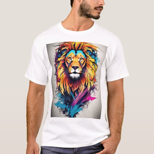 Camiseta Whimsical Lion Dreamscape Tee (Anverso)