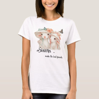 Camiseta Whimsical Sisters Make the Best Friends 
