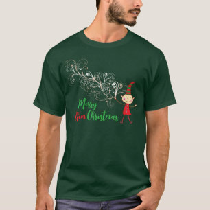 Camiseta Whimsical Swirls Cute y Divertidos Navidades Magos