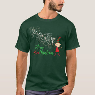 Camiseta Whimsical Swirls Cute y Divertidos Navidades Magos