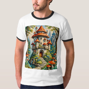 Camiseta Whimsical Tale Mushroom Castle Shirt