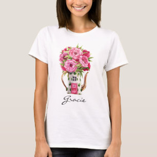 Camiseta Whimsical Watercolor Fairytale Teapot House