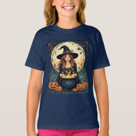 Camiseta Whimsically Enchanting Witch With Spiders