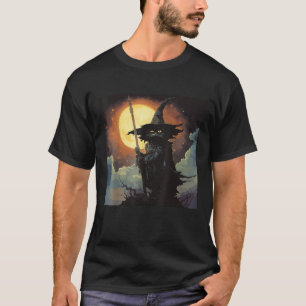 Camiseta Whimsigoth Black Cat Witch