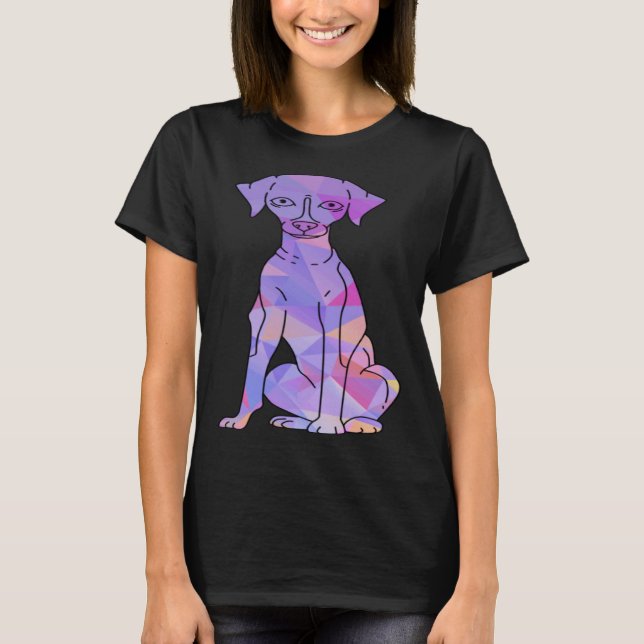 Camiseta Whippet Colorido (Anverso)