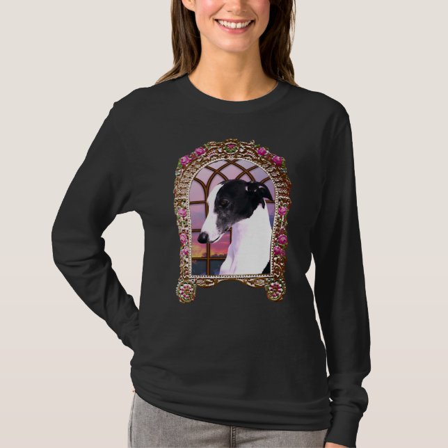Camiseta Whippet enmarcado (Anverso)