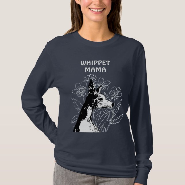 Camiseta Whippet MAMA (Anverso)