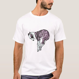 Camiseta Whippet soñoliento en rosa
