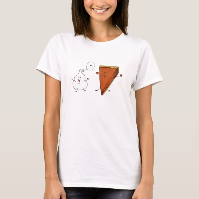 Camiseta Whippy y del pastel de calabaza de las (Anverso)