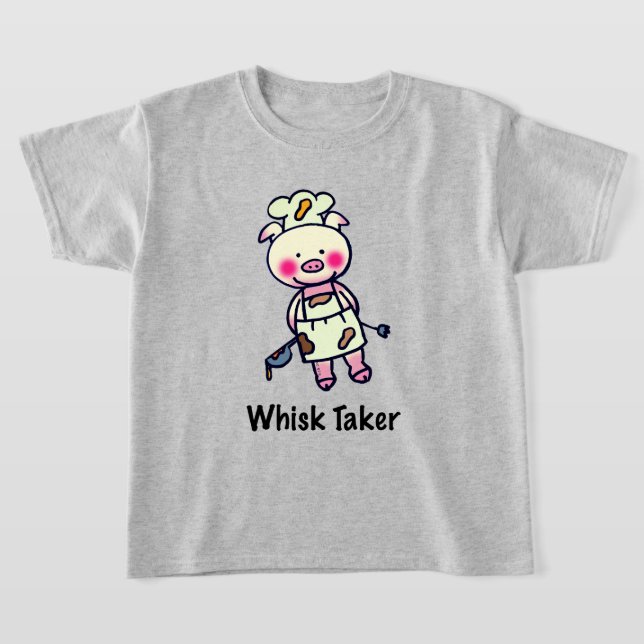 Camiseta Whisk Taker Pig - Funny Chef Design (Distribución)