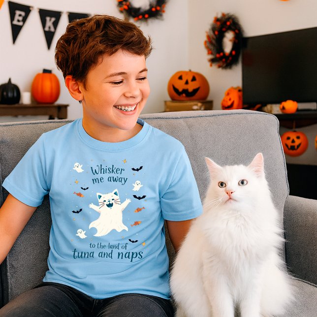 Camiseta Whisker Me Away | Gracioso Gato de Halloween espel (Subido por el creador)