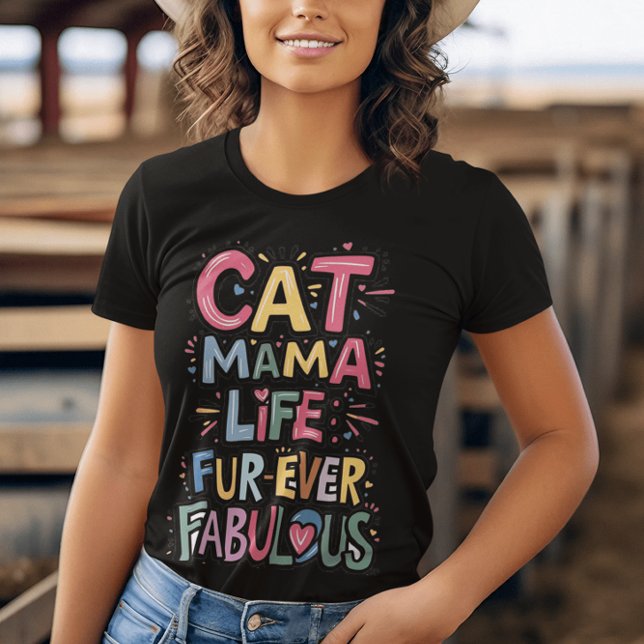 Camiseta Whisker Whispers: La vida de la mamá del gato es f (Subido por el creador)