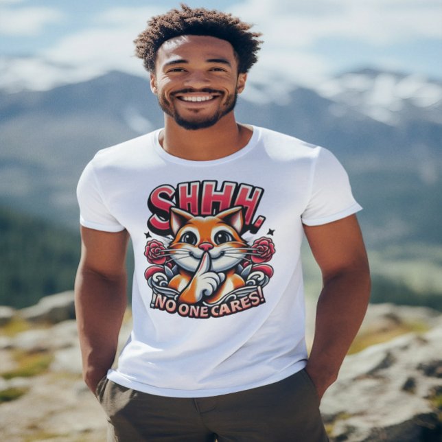 Camiseta Whiskered Whispers Un Artístico Shhh A Nadie Le Im (Subido por el creador)