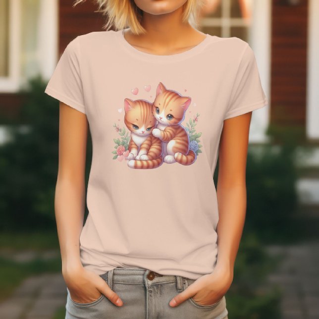 Camiseta Whiskers and Charm Adorable Cats (Subido por el creador)