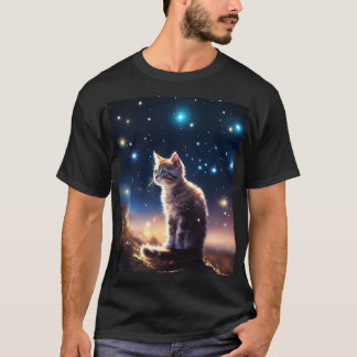 Camiseta Whiskers celestes: Un viaje de gatitos a través de