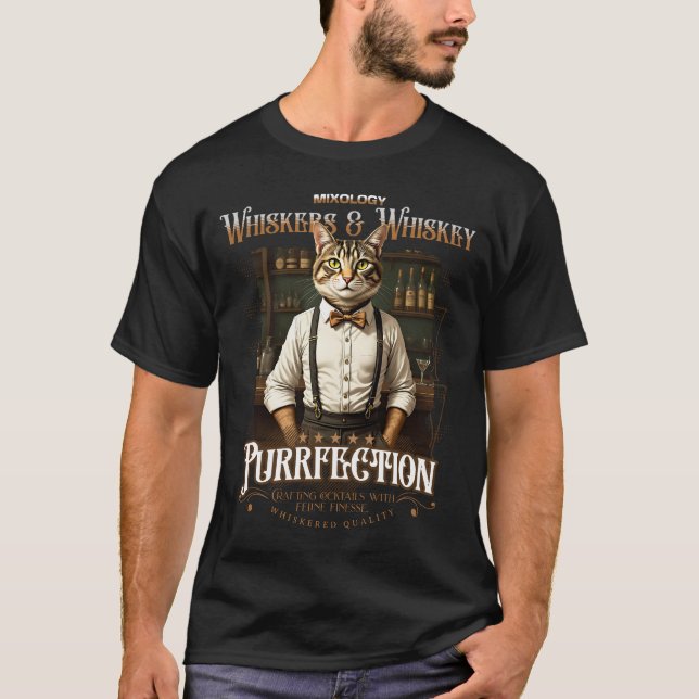 Camiseta Whiskers & Whiskey Mixologist (Anverso)