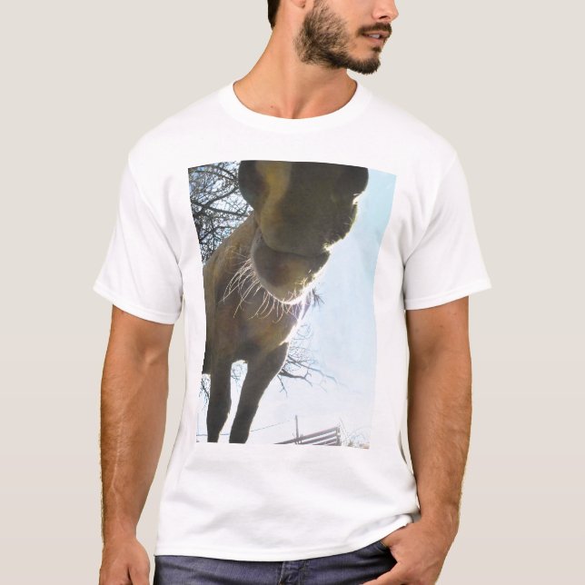 camiseta whiskery de la nariz del caballo (Anverso)