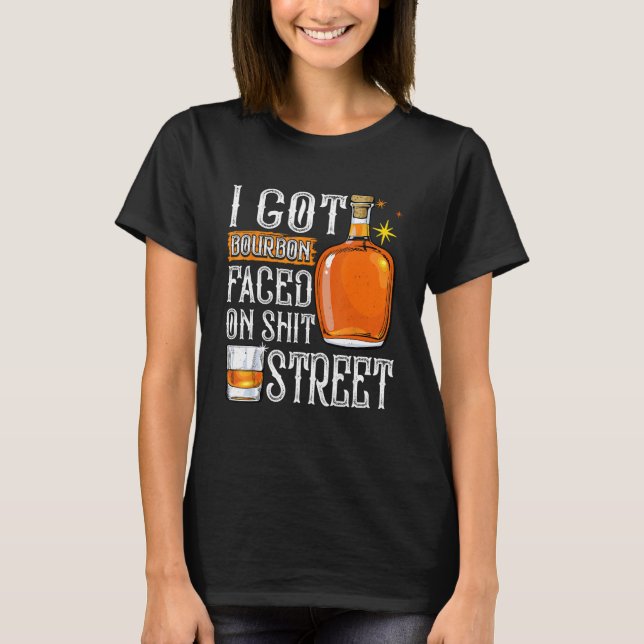 Camiseta Whiskey and Bourbon Funny Drinking Party New Orlea (Anverso)