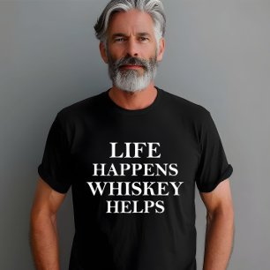 Camiseta Whiskey ayuda a los graciosos dichos de alcohol