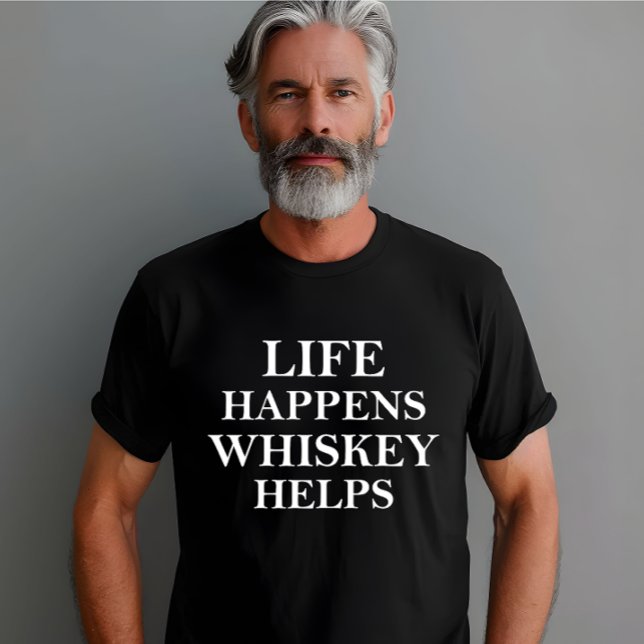 Camiseta Whiskey ayuda a los graciosos dichos de alcohol (Subido por el creador)