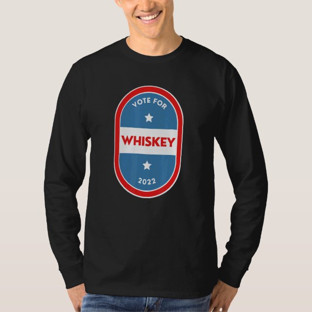 Camiseta Whiskey  Bartender Political Election Parody 2022 (Anverso)