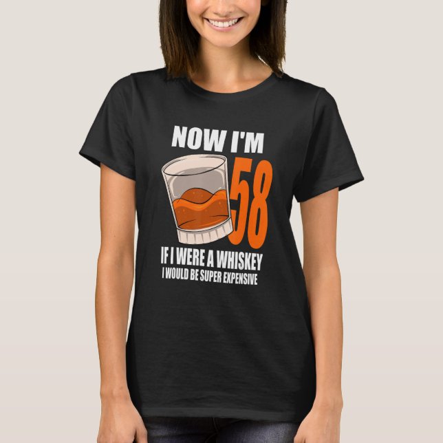 Camiseta Whiskey Birthday Party De 58 Años Si Fuera Un Whi (Anverso)