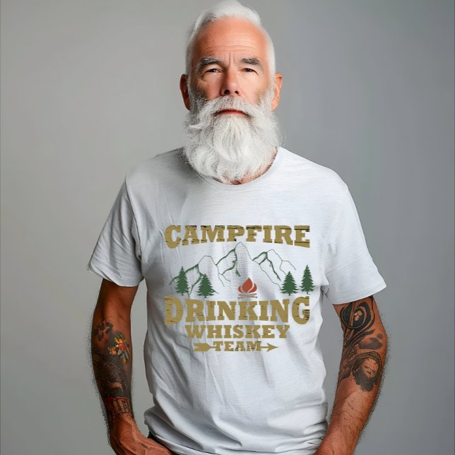 Camiseta Whiskey cita graciosos dichos de camping (Subido por el creador)