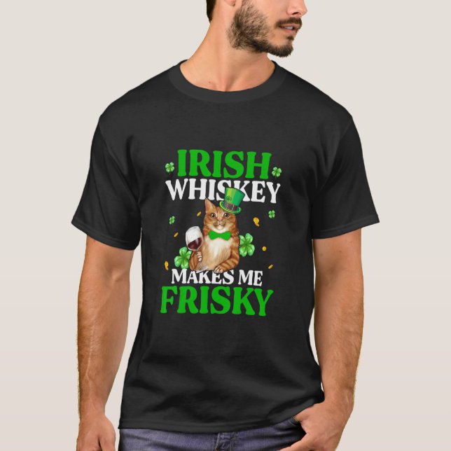 Camiseta Whiskey de Cat Irish me hace arriesgado el día de  (Anverso)