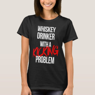 Camiseta Whiskey Drinker With a Kicking Problem Karate Wor