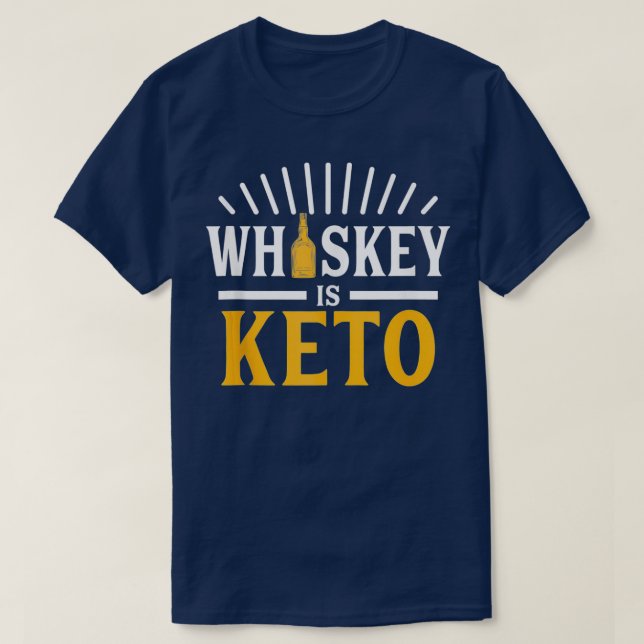 Camiseta Whiskey Es Keto (Diseño del anverso)