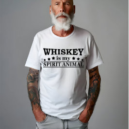 Camiseta Whiskey es mi espíritu, el alcohol divertido