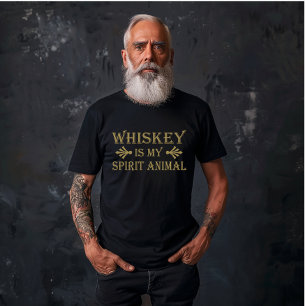 Camiseta Whiskey es mi espíritu, el alcohol divertido