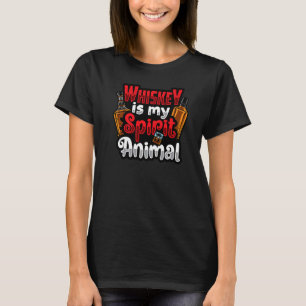 Camiseta Whiskey Es Mi Espíritu Las Bebidas De Animales Dis