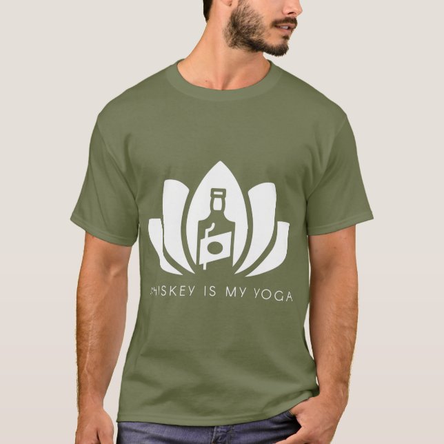 Camiseta Whiskey es mi yoga (Anverso)