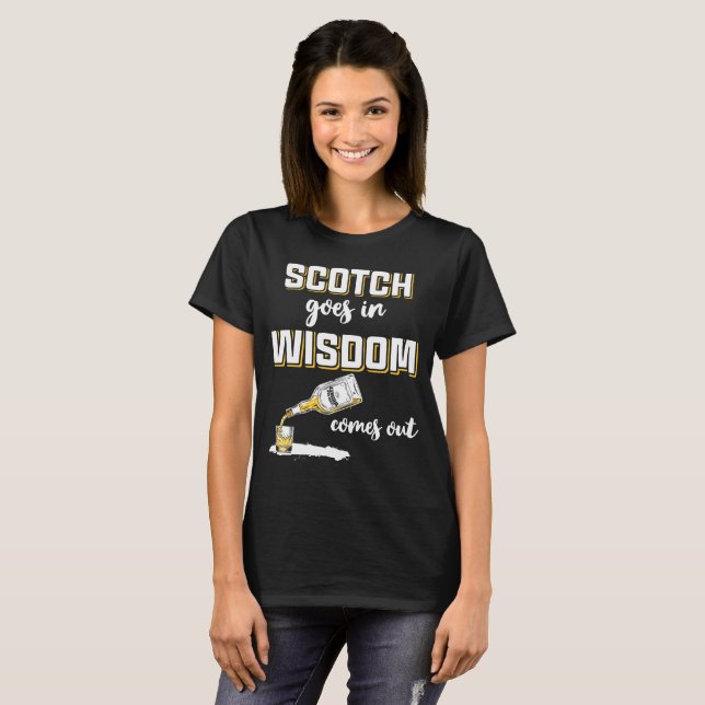 Camiseta Whiskey escocés gracioso (Anverso completo)