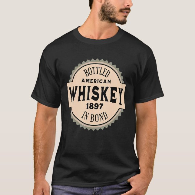 Camiseta Whiskey Estadounidense Botado En Bond (Anverso)