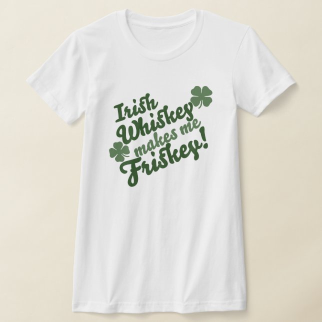Camiseta Whiskey irlandés me hace Friskey (Distribución)