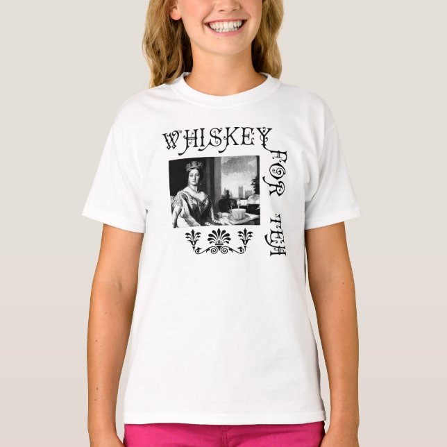 Camiseta Whiskey Para Tee White Sweatshirt (Anverso)