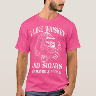 Camiseta Whiskey Puros Y Humor De Mono