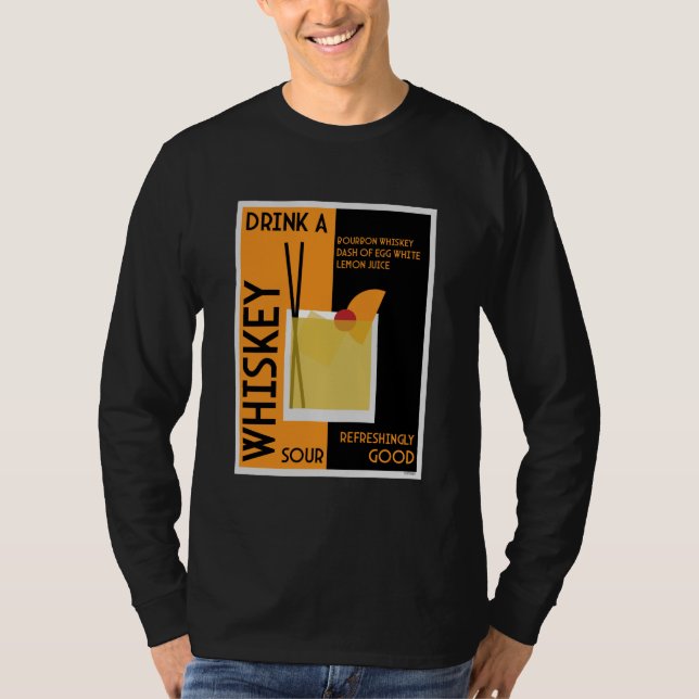 Camiseta Whiskey Sour Cocktail (Anverso)
