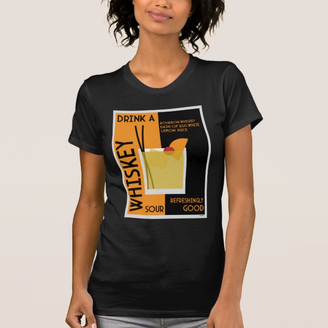 Camiseta Whiskey Sour Cocktail T-Shirt (Anverso)