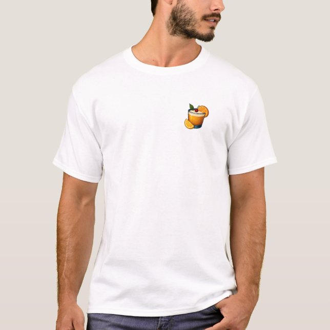Camiseta Whiskey Sour T-Shirt – Classic Bourbon Cocktail (Anverso)