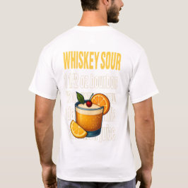 Camiseta Whiskey Sour T-Shirt – Classic Bourbon Cocktail